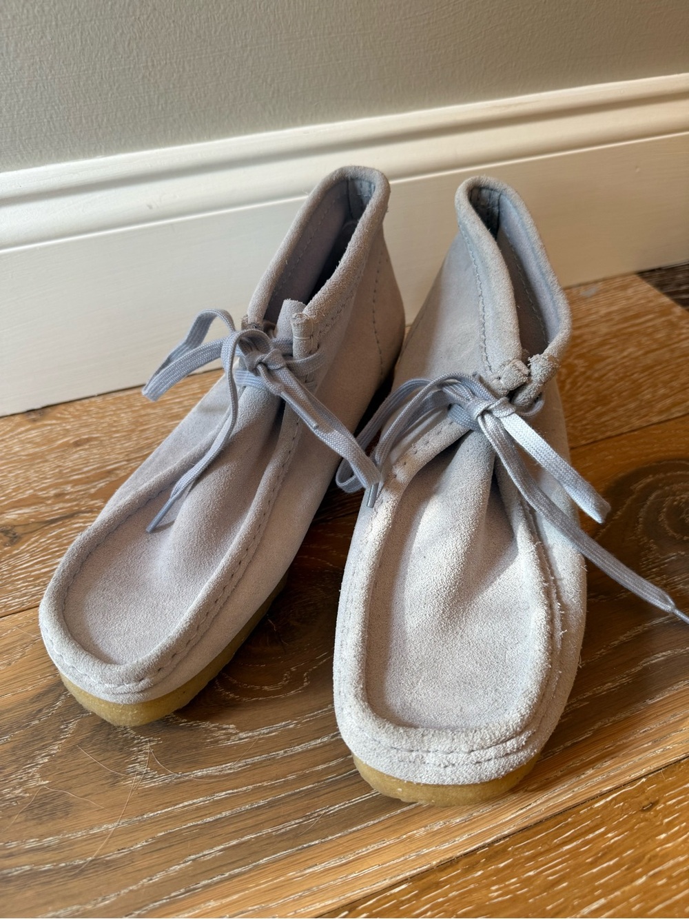 Clarks Wallabee Boots grey suede size 8 - Picture 8 of 16
